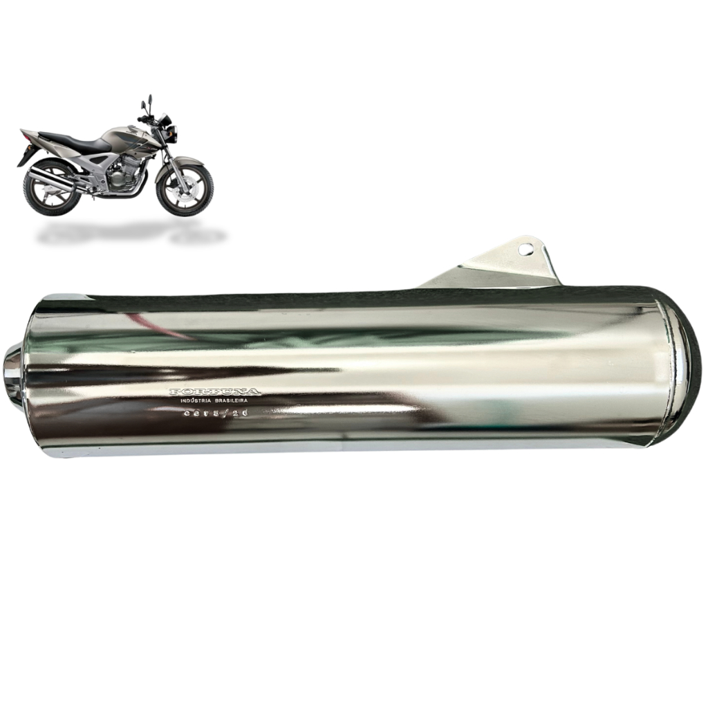 Escapamento CBX 250 Twister 2001/ 2008 Mod. Original Fortuna