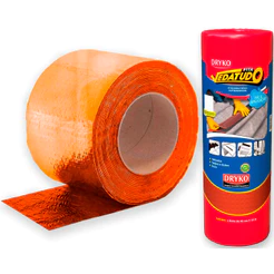 Manta Asfáltica Auto Adesiva 45cm X 10m Telhado Terracota