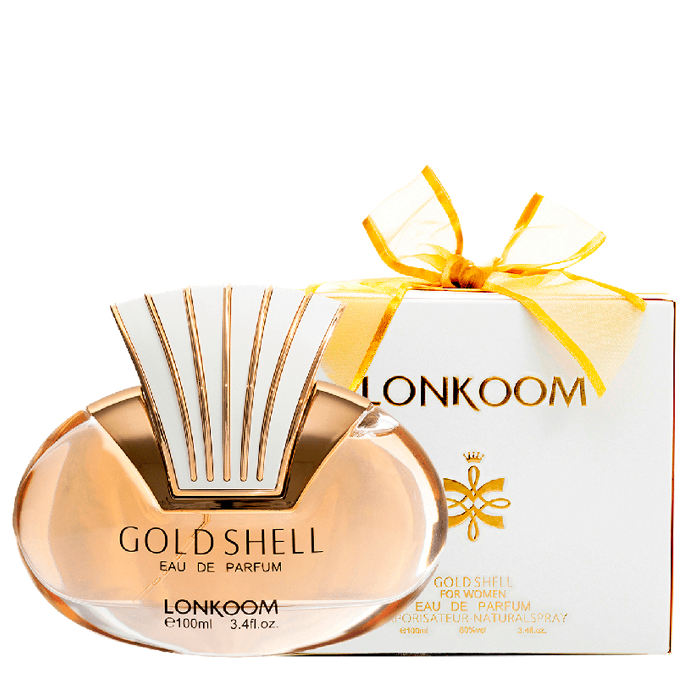 Lonkoom Gold Shell Eau de Parfum Feminino 100ml - Fragrância Luxuosa e Charmosa, Fixação Longa, Aroma Sofisticado para U — imagem 2 de 2