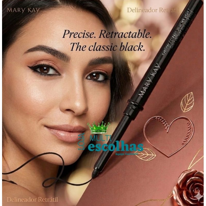 Lápis Retrátil para os Olhos à Prova D'Água 0,28g - canetinha - delineado mary kay