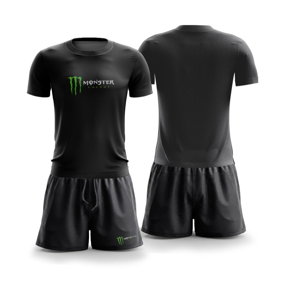 Kit Conjunto Masculino Dryfit Camisa Masculina Manga Curta + Short Masculino P/Academia  Treino Gym