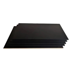 Chapa Preta 110 x 60 MDF 15mm com Bordas Fitadas Placa para Prateleira, Tampo de Mesa e Painel
