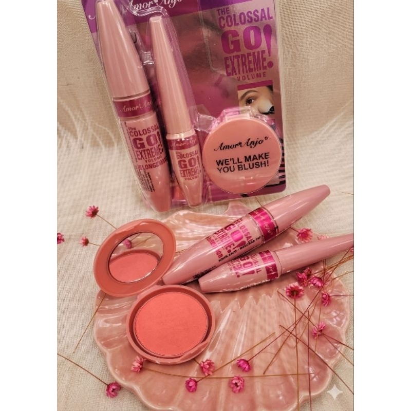 Kits de maquiagem: Você pode buscar por "Kit de maquiagem rosa Amor Anjo".