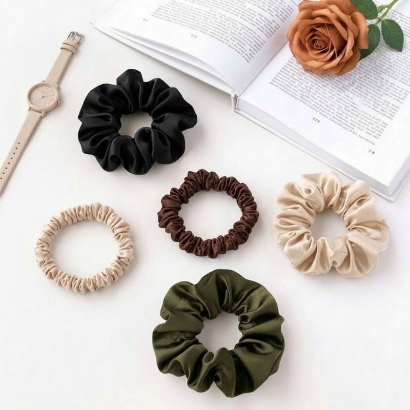 Kit xuxinhas de cetim, scrunchie de cabelo,acessório, Xuxa antifrizz, laços, gominha