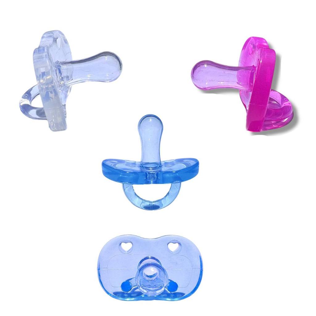 Chupeta Redonda Fase 1 De 0 a 6 Meses Recém Nascido 100% De Silicone