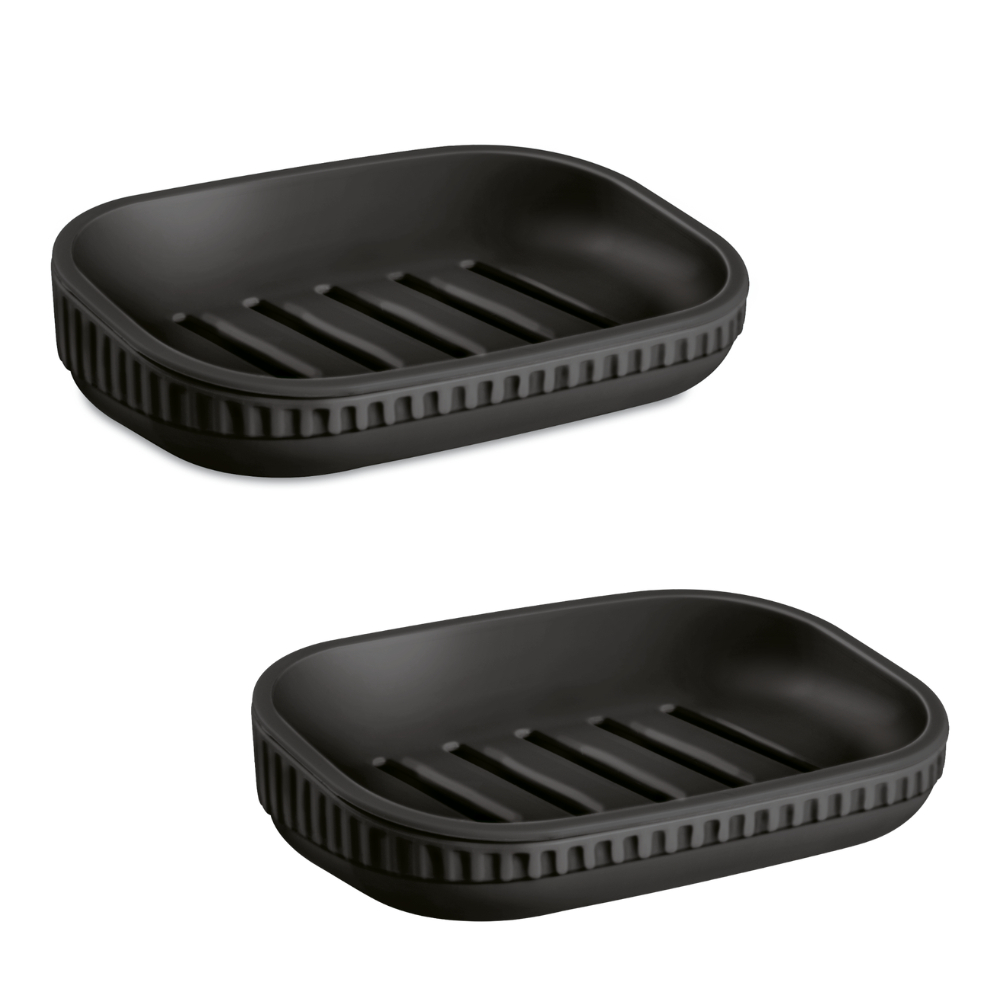 Kit 2 Saboneteiras Drenantes para Banheiro | Porta Sabonete com Escoamento