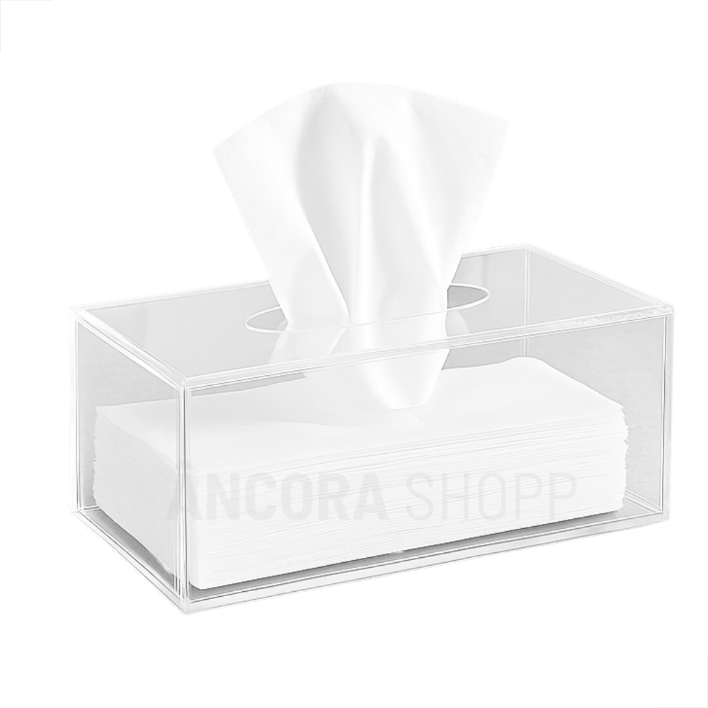 Porta Lenços de Acrílico Pia Mesa Trabalho Banheiro Escritório Papel Toalha Interfolha Arthi