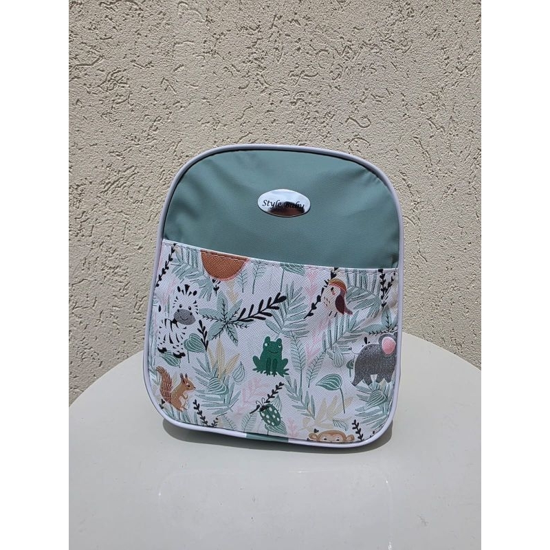 Mochila ametista infantil - maternidade - passeio - frasqueira