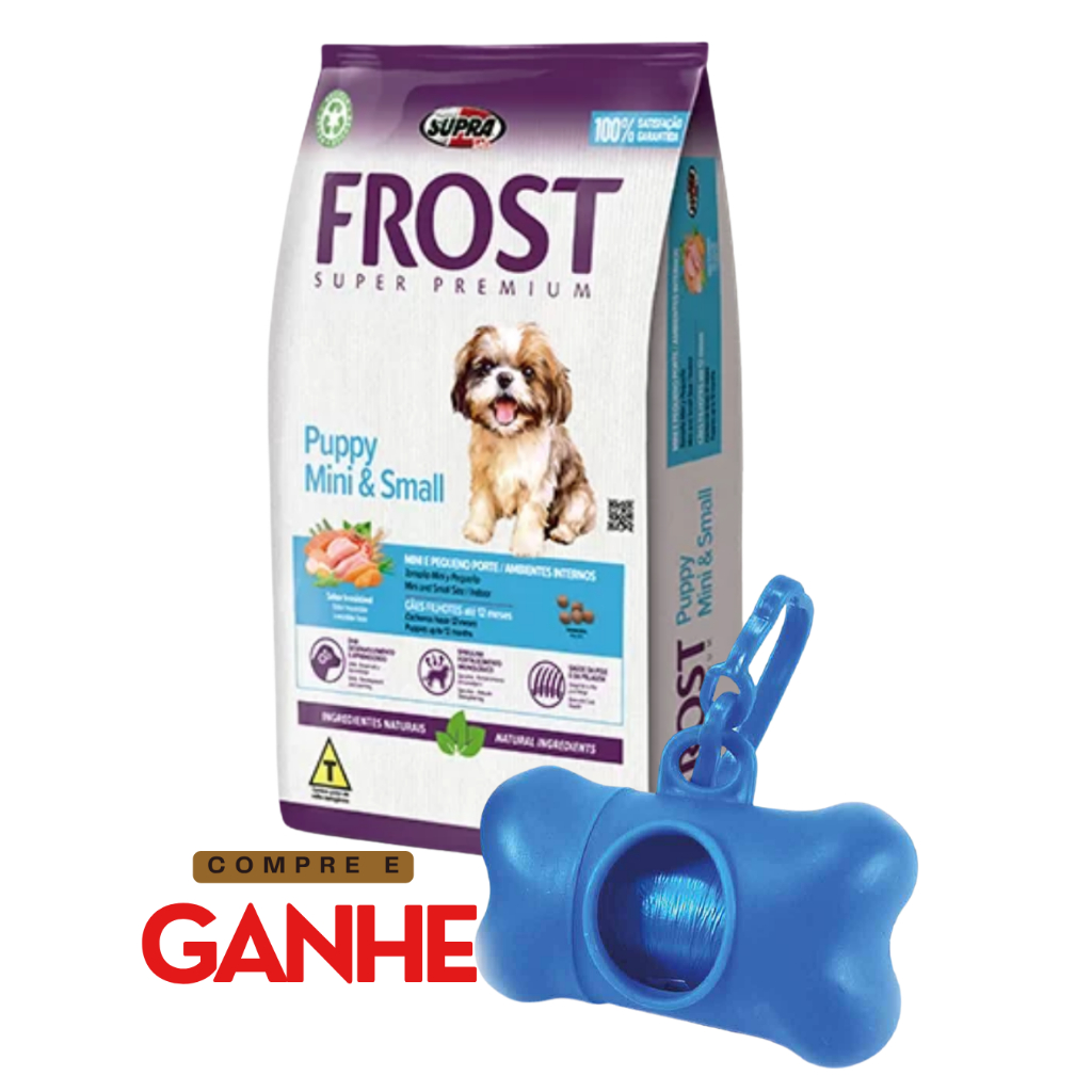 Ração para cães FROST Puppy e Small 1Kg