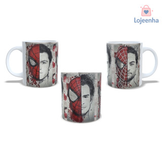 Caneca Homem Aranha - Caneca 3 homens aranhas - Homem Aranha - Presente Homem Aranha