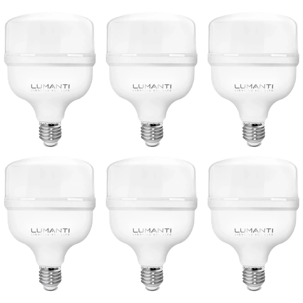 Lâmpadas Led Bulbo 50w E27 Bivolt Branco Frio 6500k 127/220v Lumanti