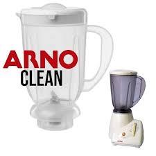 Jarra Copo Liquidificador Arno Clean Antigo Translucido Plástico Branco