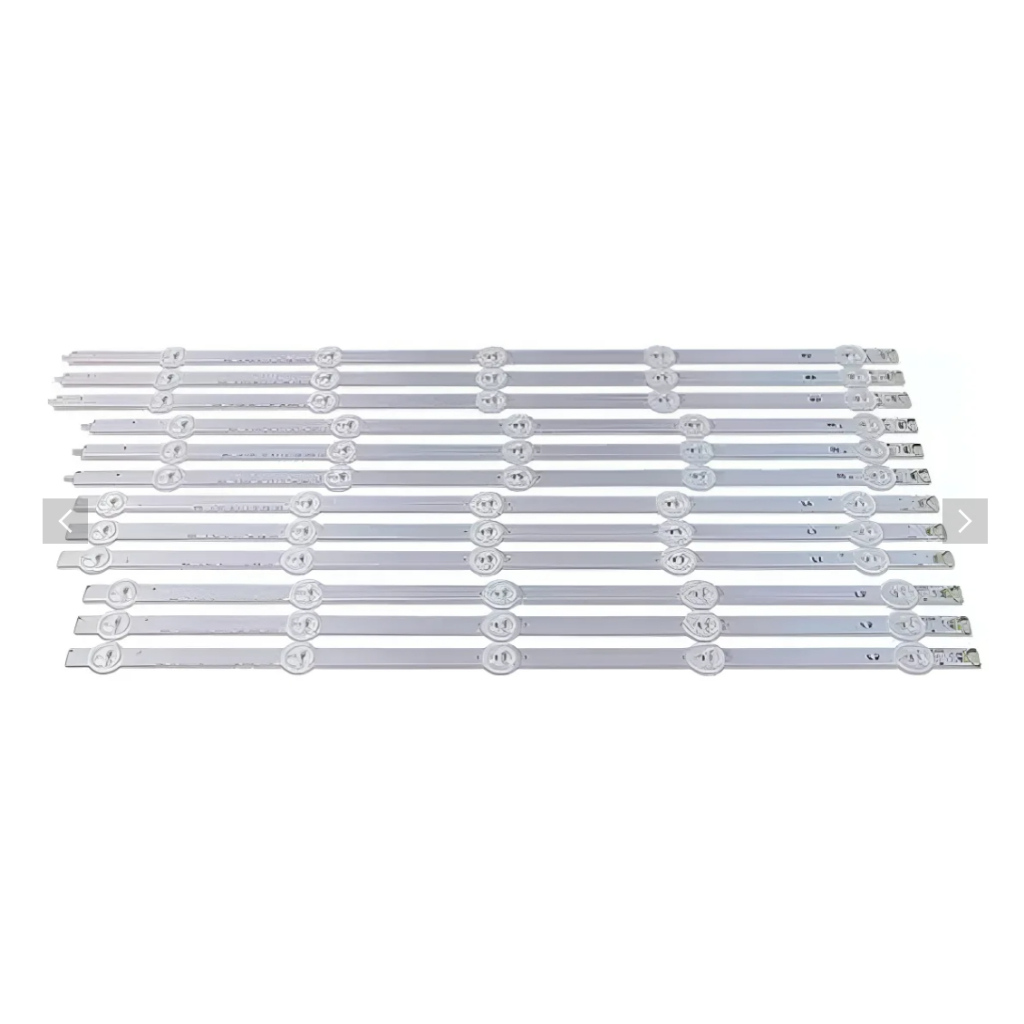 Kit 12 Barras Compatível Com 50Ln5400 50Ln5700 50La6200 Televisão 50 Polegadas