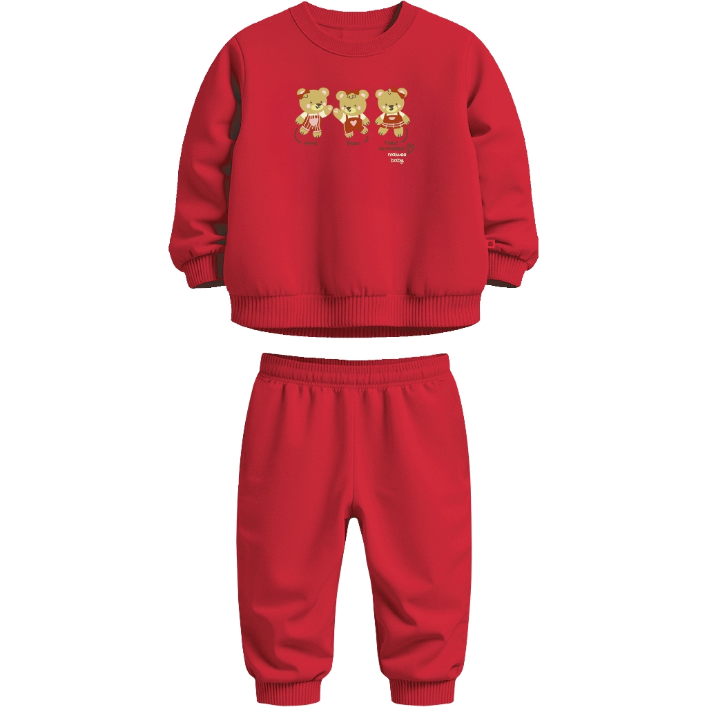 Conjunto Infantil Menina Moletom Flanelado Inverno Malwee Kids Conjunto Bebê