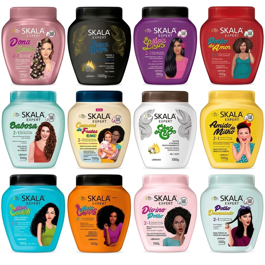 Creme Para Cabelo Skala 1kg em Oferta na Shopee