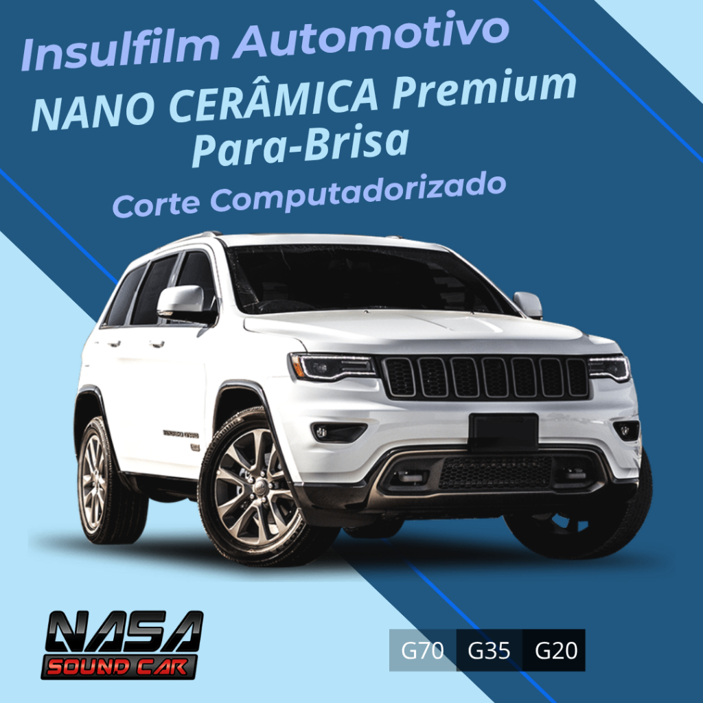 Insulfilm Para-brisa Nano Cerâmica Premium Corte Computadorizado Personalizado G70 G35 G20 Película