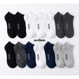 Kit 24 Pares Meia Unissex Cano Baixo Adulto Soquete Sport Masculino Feminino Branco Preto Mesclada em Oferta na Shopee