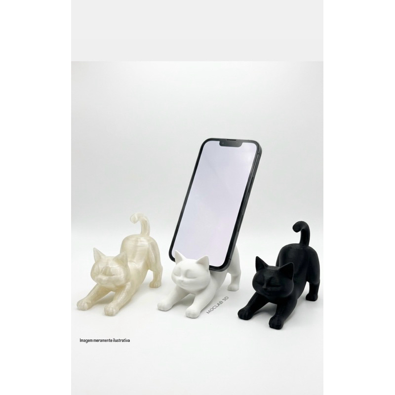 Gatinho Yoga Suporte de Celular minimalista - O Mãos Livres Mais Fofo que Você Já Viu!