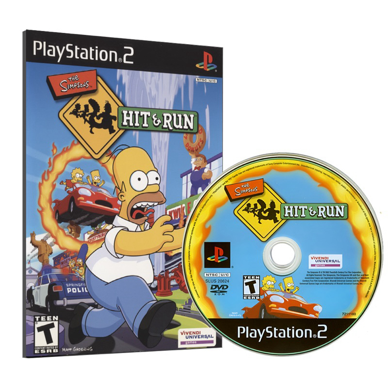 Jogo The Simpsons Hit & Run - Playstation 2