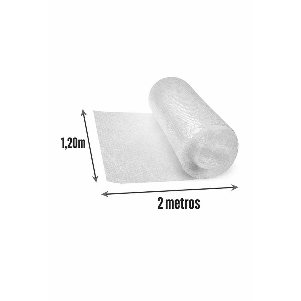 Plástico Bolha 1,20m x 2 M Reforçado - Proteção para E-commerce e Mudanças - Envio Imediato