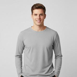 Camiseta Manga Longa Poliéster Masculina Proteção Solar UV - Academia Corrida E Trabalho