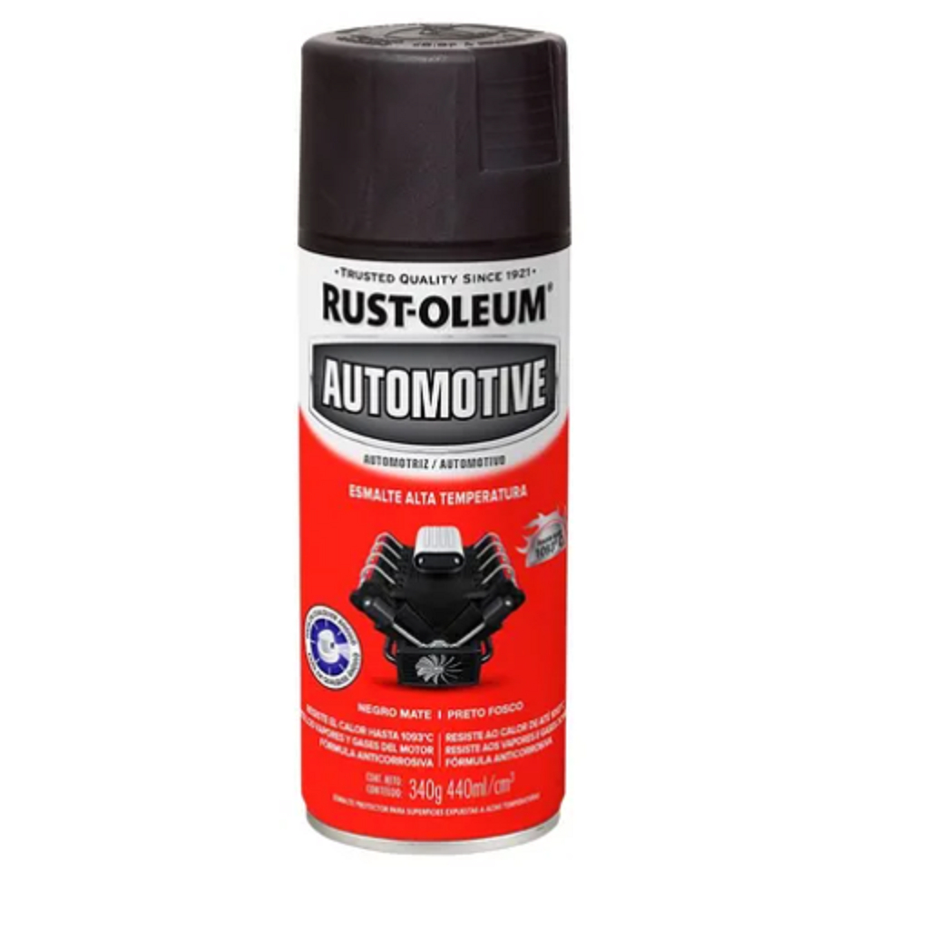 Automotivo Alta Temperatura Preto Fosco 1093c  Rust Oleum 340g