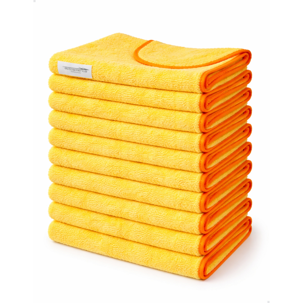 Flanelas Microfibra Premium 60x40cm Super 350gsm Limpeza Veicular Doméstica Vidros Espelhos Polimento