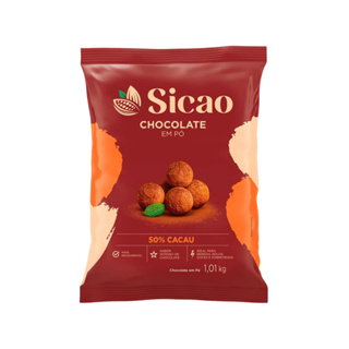 Chocolate em Pó 50% Cacau 1,01kg - Sicao em Oferta na Shopee