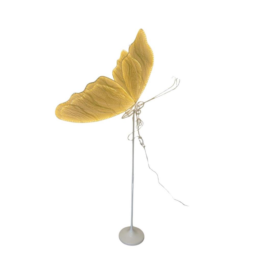 LUMINARIA BORBOLETA LED WARM C/PÉ 100CM 220V BIVOLT