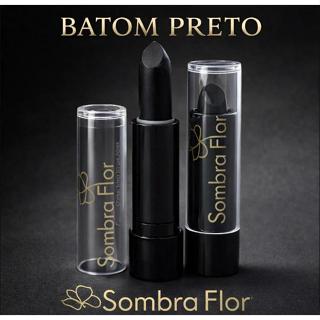 Batom Matte Preto Fosco - Lábios ou Cabelos Brancos  || Trend Das Cores Kit Com 6 || em Oferta na Shopee