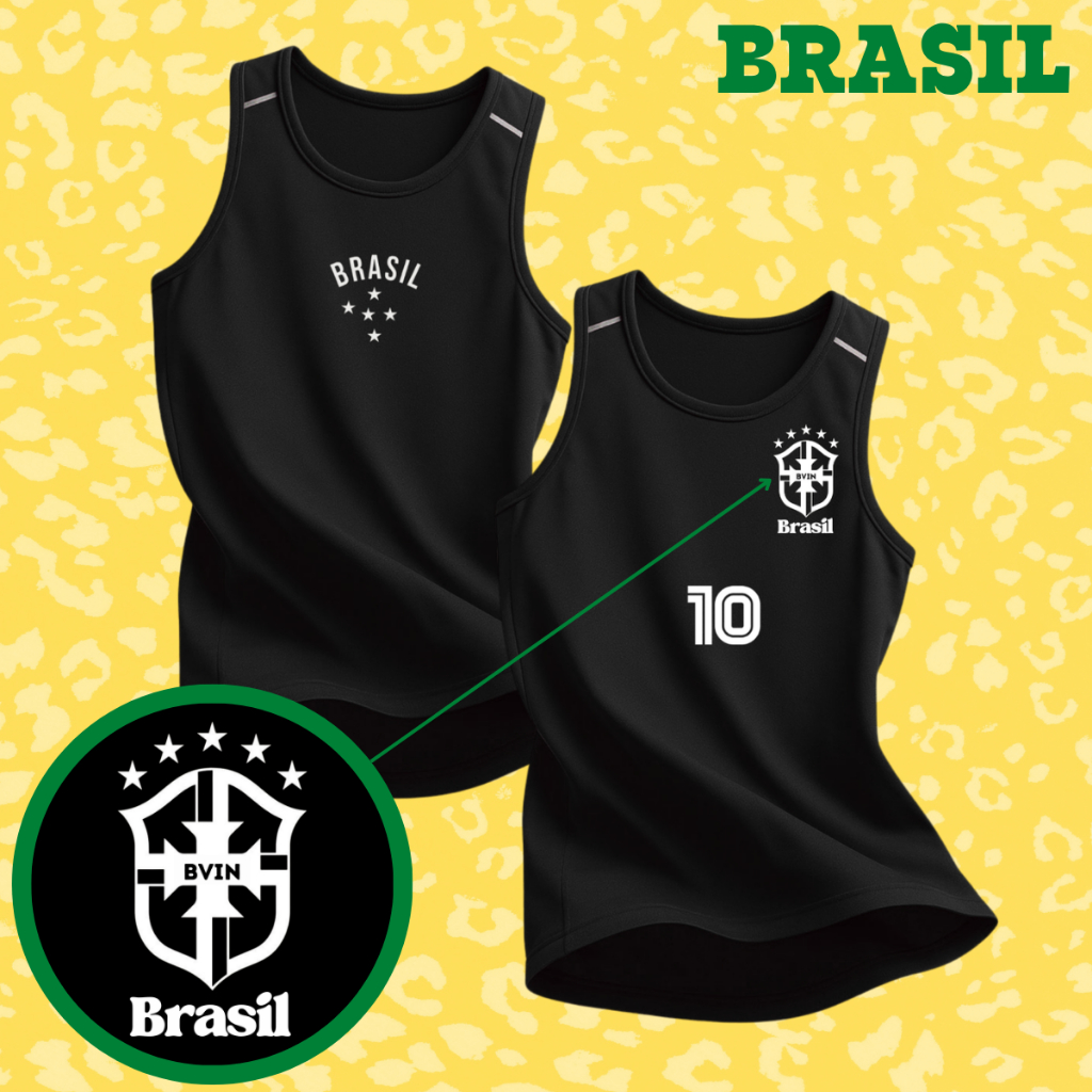 Kit 2 Regatas Dryfit Masculina Futebol Torcedor Treino Respirável