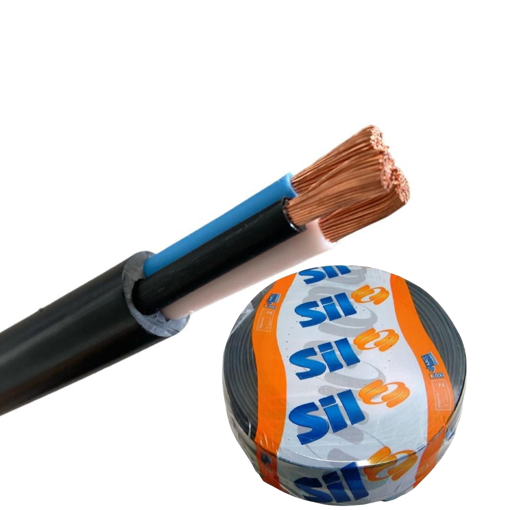 Fio Cabo Pp 3x10mm Flex Sil Nax Hepr 1kv Rolo 50 Metros
