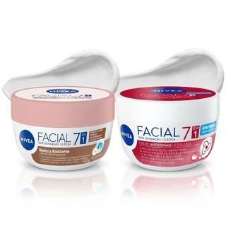 KIT NIVEA Hidratante Facial Beleza Radiante 7 em 1 100g + NIVEA Creme Facial Antissinais 100g