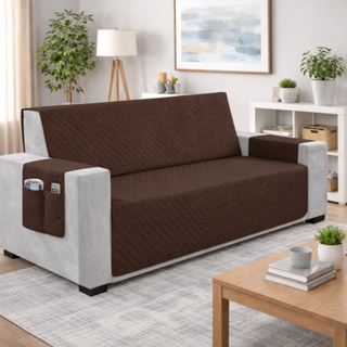 Protetor de Sofá Retrátil Matelado 1 Peça  - 2 3 4 Lugares (1,00/1,50/1,80/2,20m) 1 Porta Objetos em Oferta na Shopee