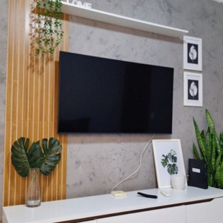 Kit Placas Painel Ripado 45x11 Decorativo Qualidade em MDF Madeira Castanho Frejó Preto Sala Quarto em Oferta na Shopee