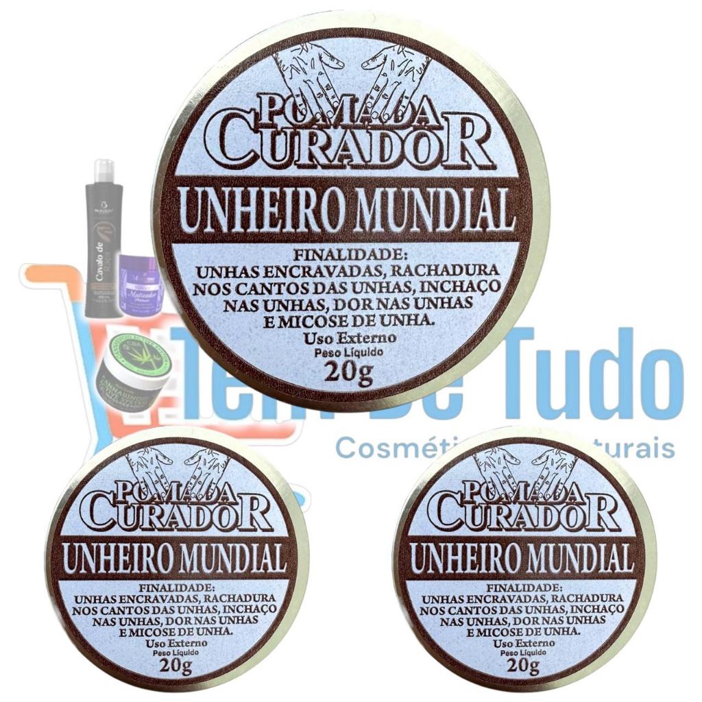 3x Pomadas em Latinhas de Unheiro Mundial - 20g (cada)