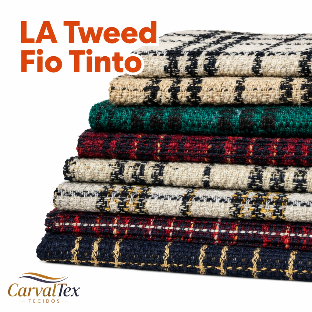 1metro Tecido Tweed Fio Tinto  (1M X1,50m Largura)