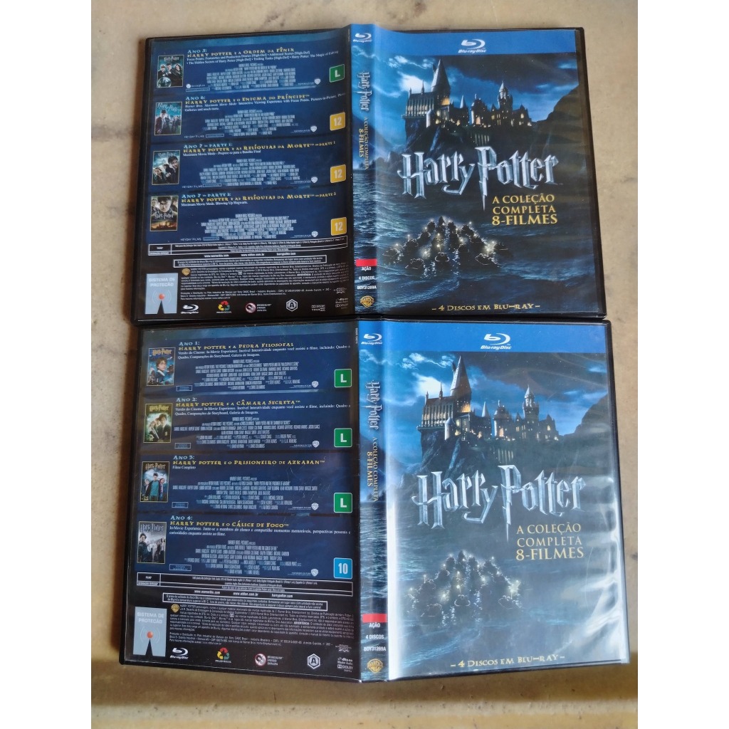 Harry Potter Box 7 Filmes Em Bluray (Falta A Pedra Filosofal)
