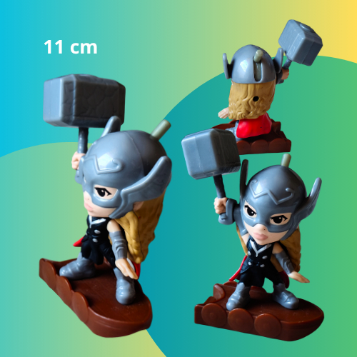 Poderosa Thor Amor e Trovão Love Thunder 2022 Marvel Action Figure Vingadores McDonalds Mc Lancghe Feliz Martelo Mjölnir