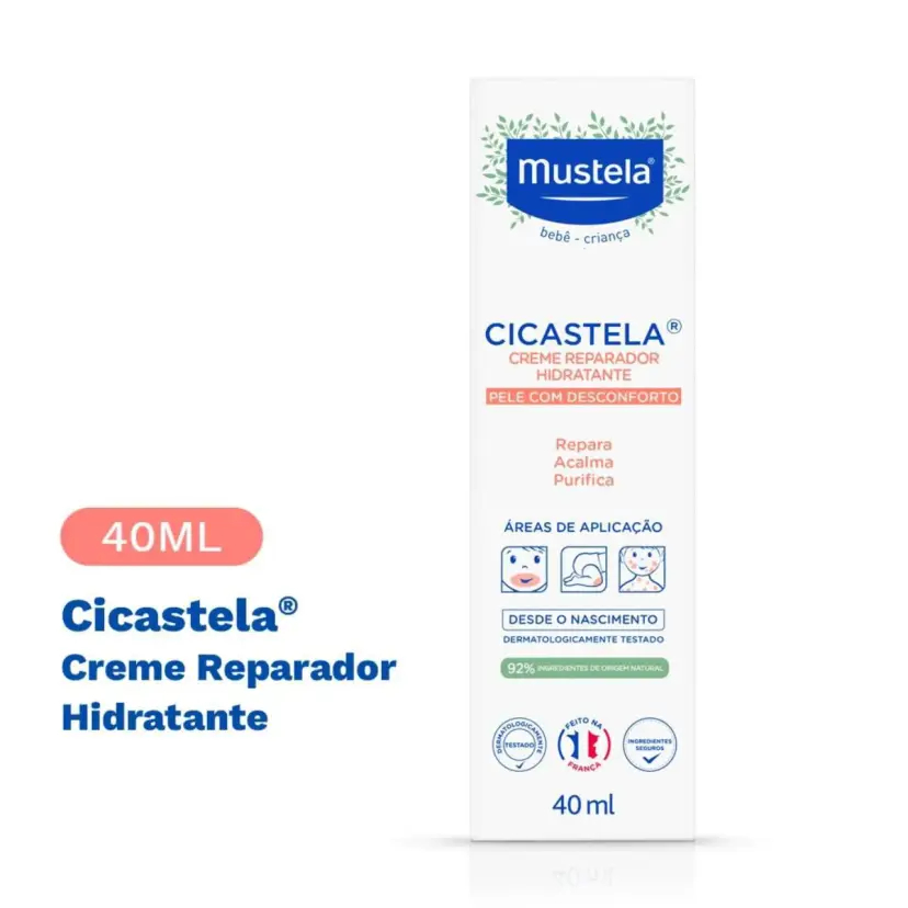 Mustela Bebê Cicastela Creme Reparador Hidratante 40ml