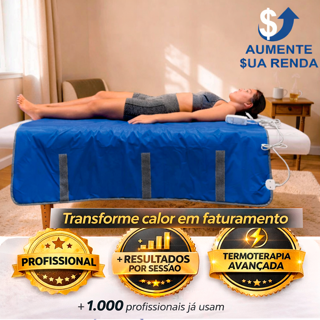 Manta Térmica Estética Elétrica Classic Bioterm Thermodetox 1,60 X 1,40m