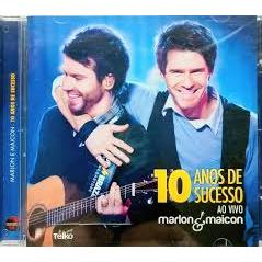 CD Marlon & Maicon 10 Anos de Sucesso Ao Vivo - Novo Original Lacrado Sertanejo Nacional