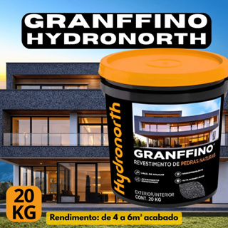 Revestimento Granffino 20Kg Hydronorth Pedra Natural Parede Acabamento Rústico Premium Sem Trinca em Oferta na Shopee