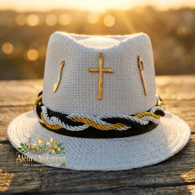 Chapéu Branco e Preto de  Preto Velho, Pai Joaquim, Pai Cambinda,  Pai Benedito,  Pai José, De Umbanda e Candomblé