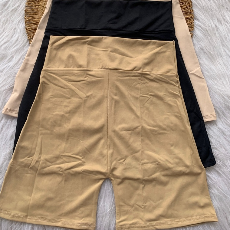 Kit 2 short anágua feminina poliamida segunda pele não marca na roupa