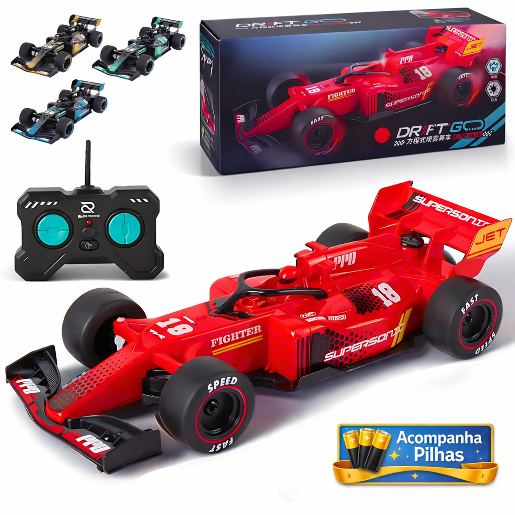Carrinho Formula 1 Controle Remoto Ferrari Mercedes Salber Mclaren