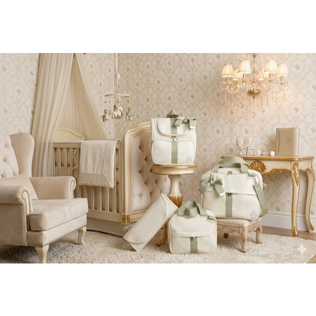 Kit De Bolsa Maternidade Completo Com 4 Peças Slim Super Luxo