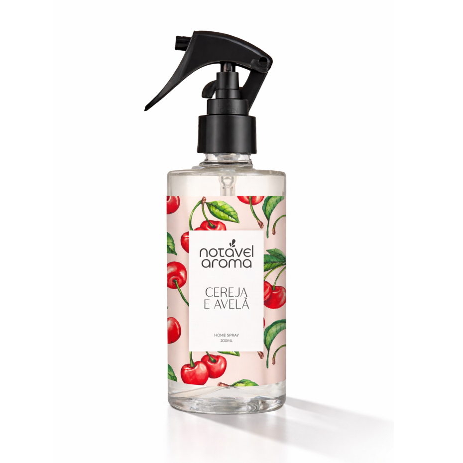 Home Spray Aromatizador de Ambiente Cereja e Avela 200ml - Notavel Aroma