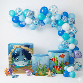 Trio Capas De Cilindros Veste Fácil Fundo Do Mar em Oferta na Shopee