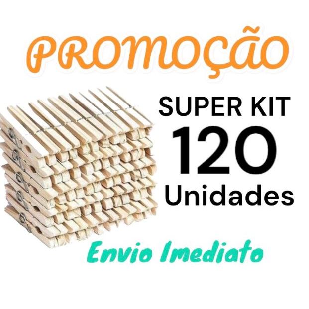 Prendedor de Roupas de Madeira e Metal - Resistente, Durável e Ecológico (12 Unidades)